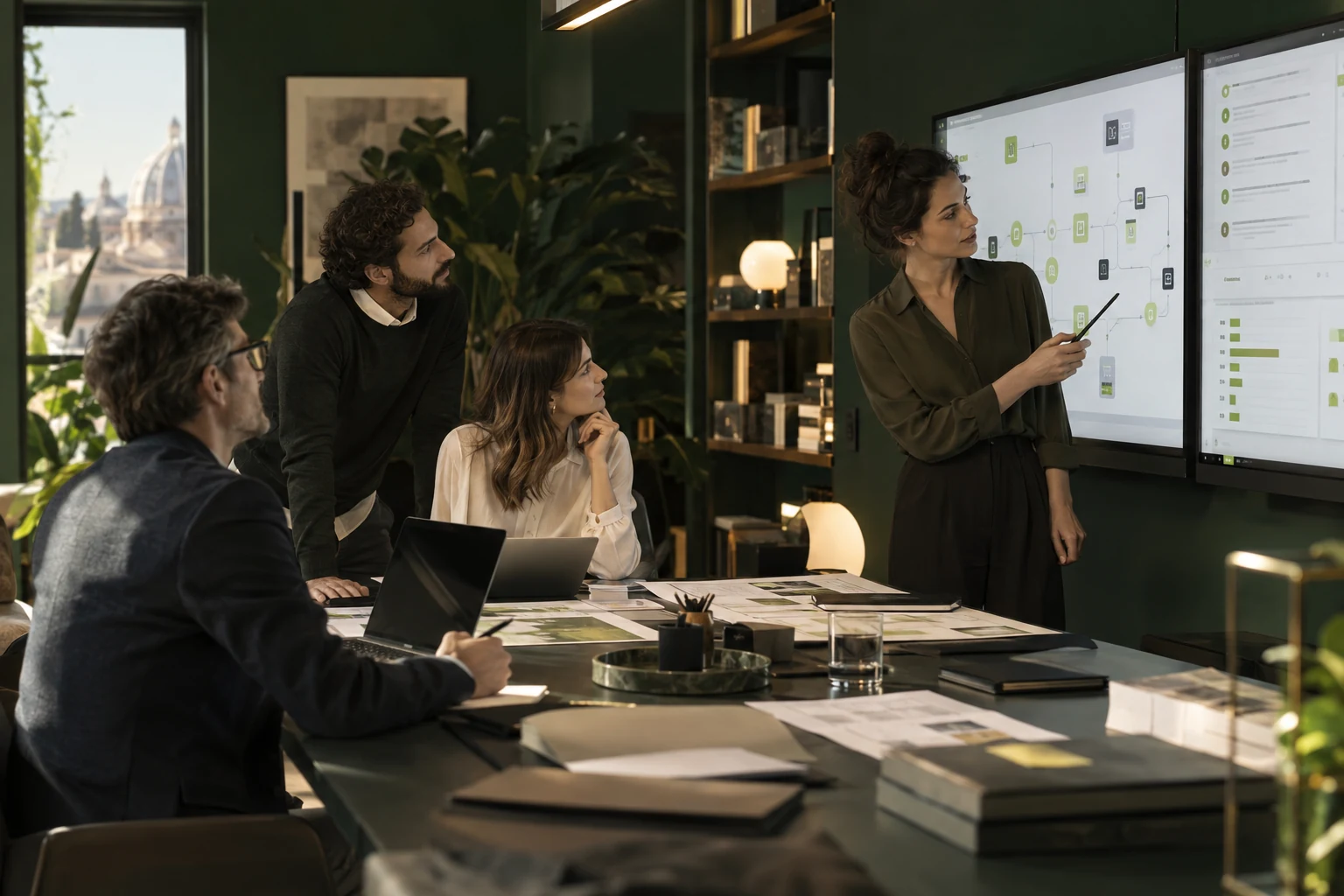 Team di consulenza al lavoro su piattaforme e processi digitali